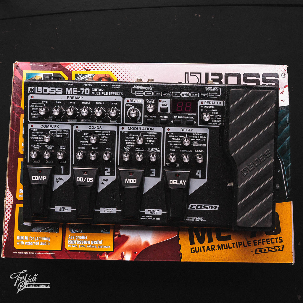 boss me 70 effects pedal Boss ME-70 Guitar Multi Effects Unit – Topshelf Instruments