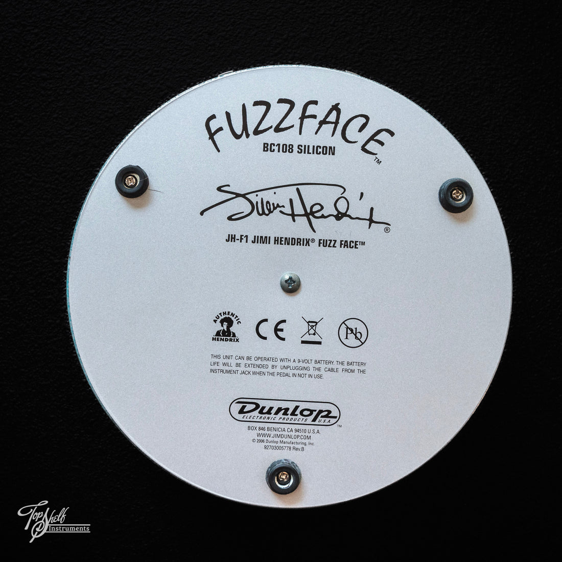 dunlop jhf1 jimi hendrix fuzz face pedal Dunlop JH-F1 Jimi Hendrix Fuzz Face Pedal – Topshelf Instruments