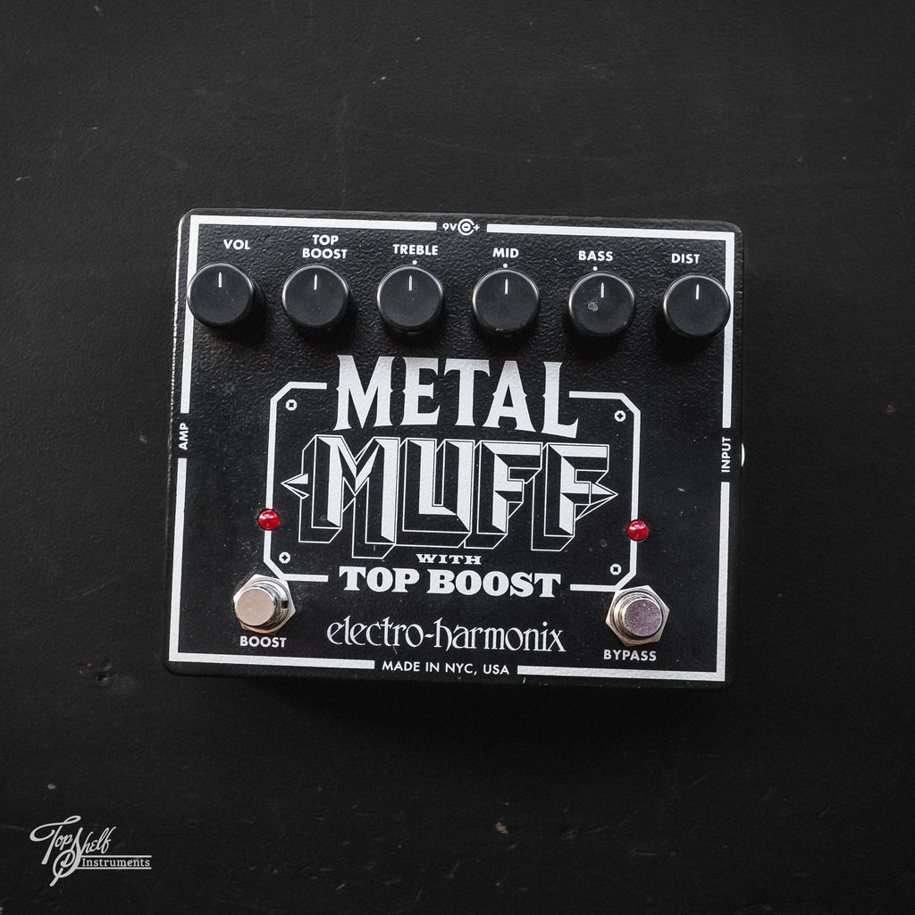 Electro-Harmonix Metal Muff w/ Top Boost Fuzz Pedal