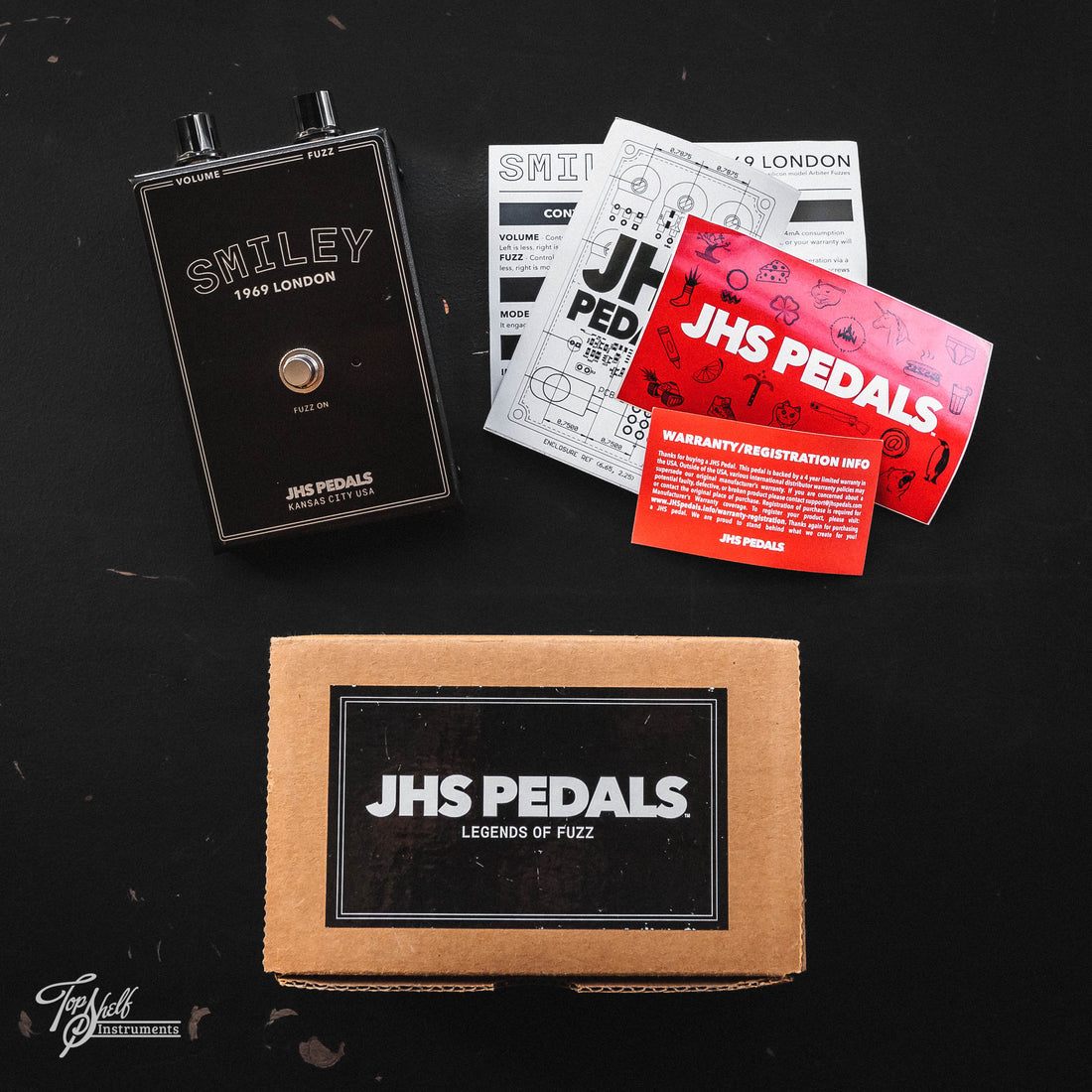 jhs pedals smiley JHS Legends of Fuzz Smiley Pedal – Topshelf Instruments