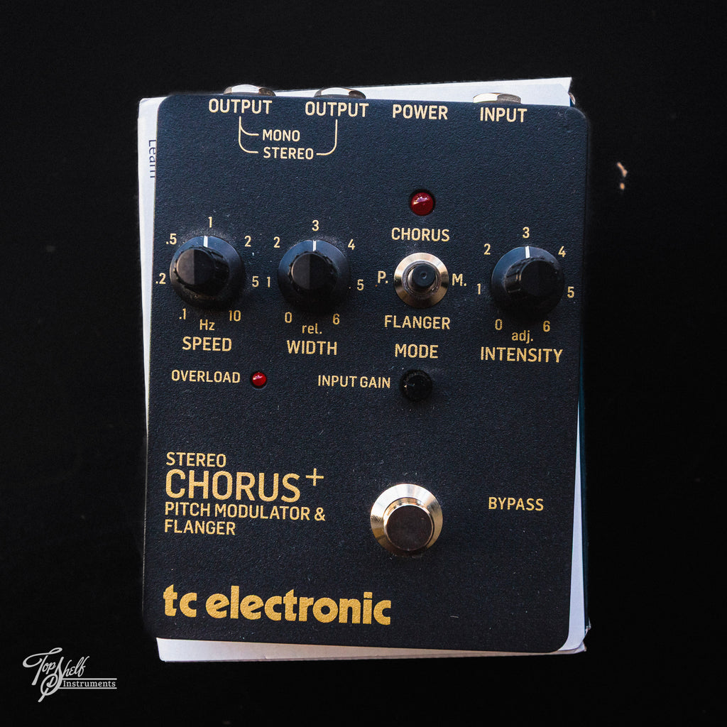 stereo preamp pedal TC Electronic SCF Gold Stereo Analog Chorus/Flanger/Preamp Pedal – Topshelf Instruments