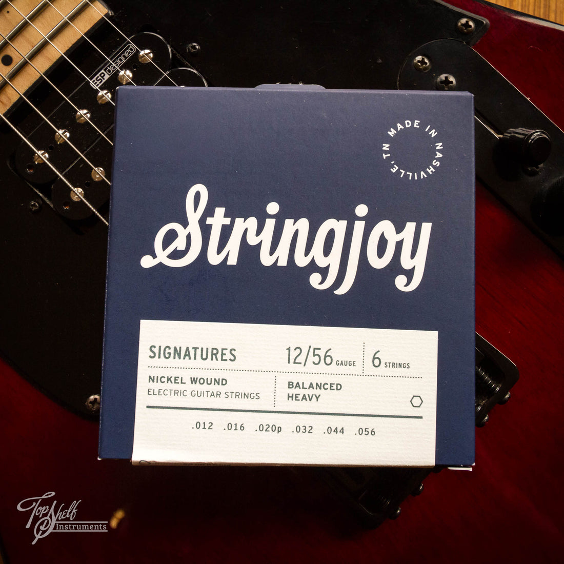 Stringjoy Signatures 12/56 Balanced Heavy Nickel Wound Electric Guitar Strings