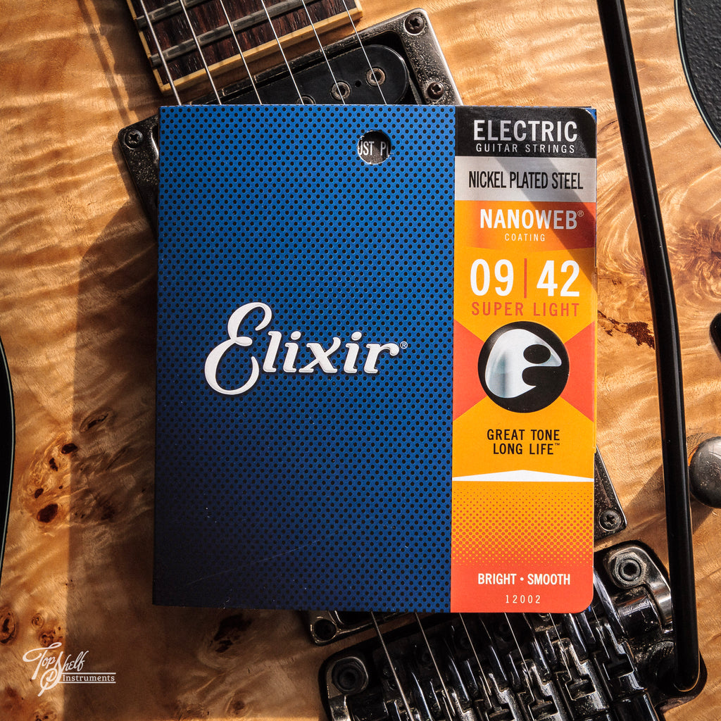 Elixir Super Light Electric Guitar Strings with Nanoweb Coating (09-42)