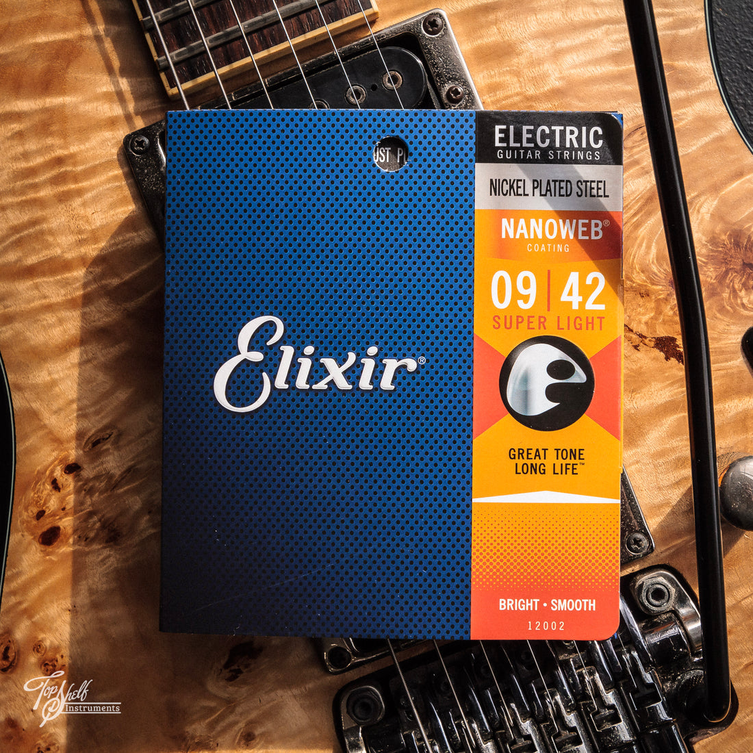 Elixir Super Light Electric Guitar Strings with Nanoweb Coating (09-42)