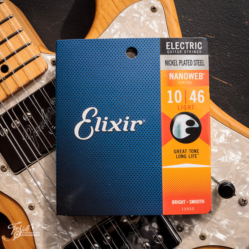 Elixir Light Electric Guitar Strings with Nanoweb Coating (10-46)