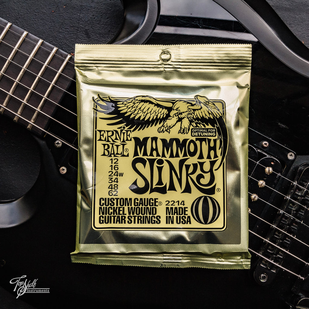 Ernie Ball 2214 Nickel Mammoth Slinky Electric Guitar Strings (12-62)