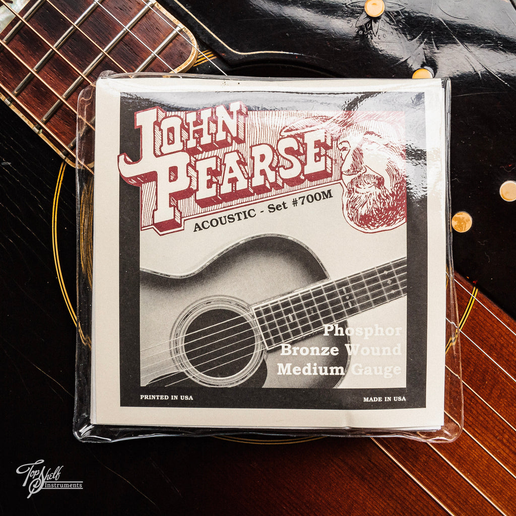 John Pearse Phosphor Bronze Acoustic Guitar Strings 700M Medium 13-56