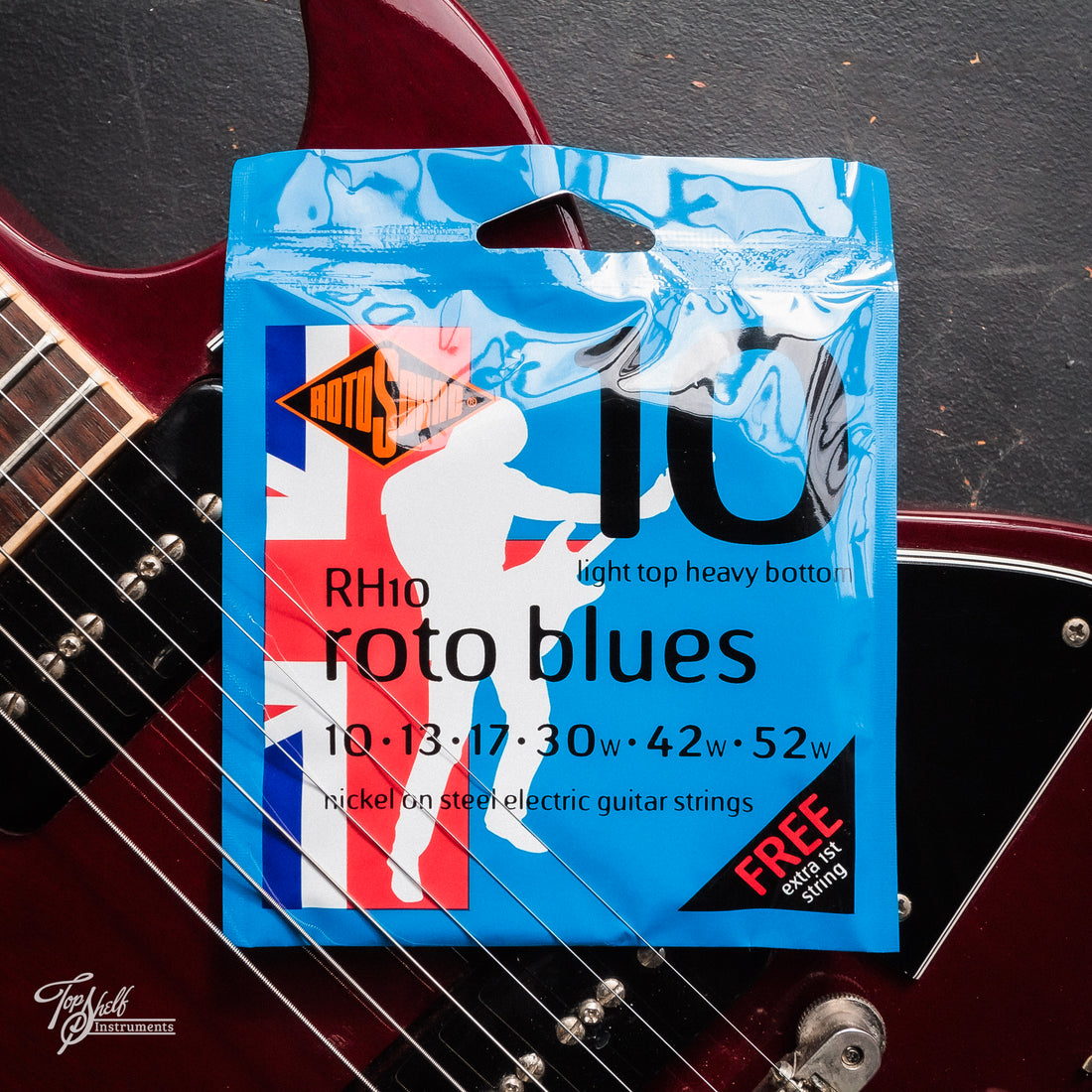 RotoSound RH10 Roto Blues 10-52 Light Top Heavy Bottom Electric Guitar Strings