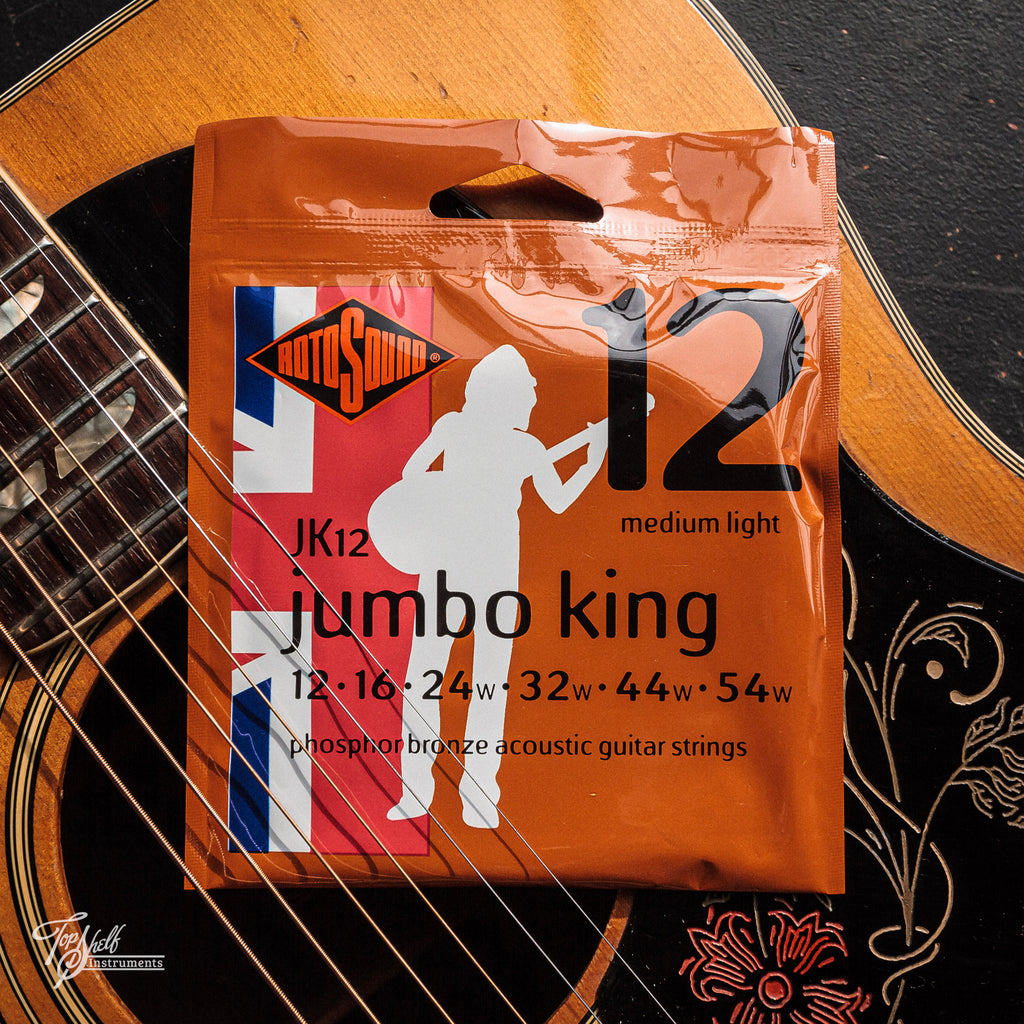 RotoSound JK12 Jumbo King 12-54 Medium Light Phosphor Bronze Acoustic Guitar Strings