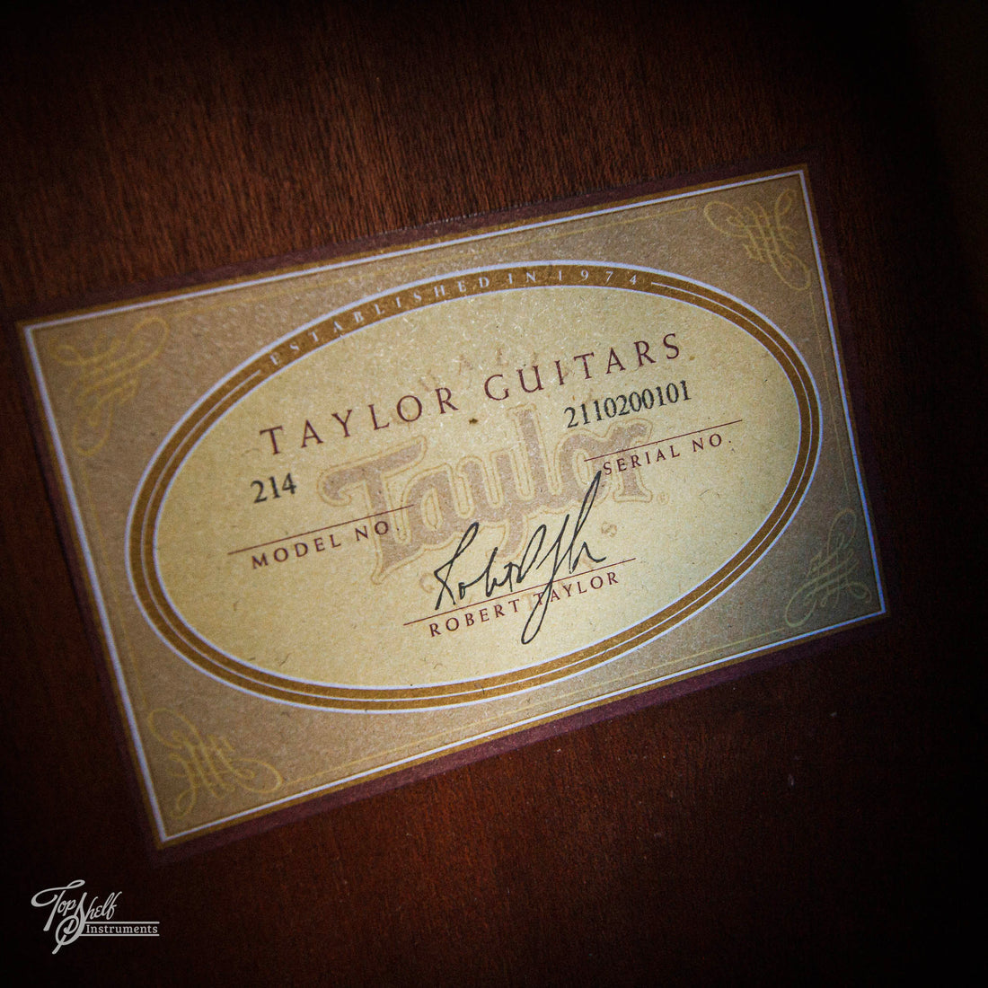 Taylor 214 Grand Auditorium Acoustic Natural 2010