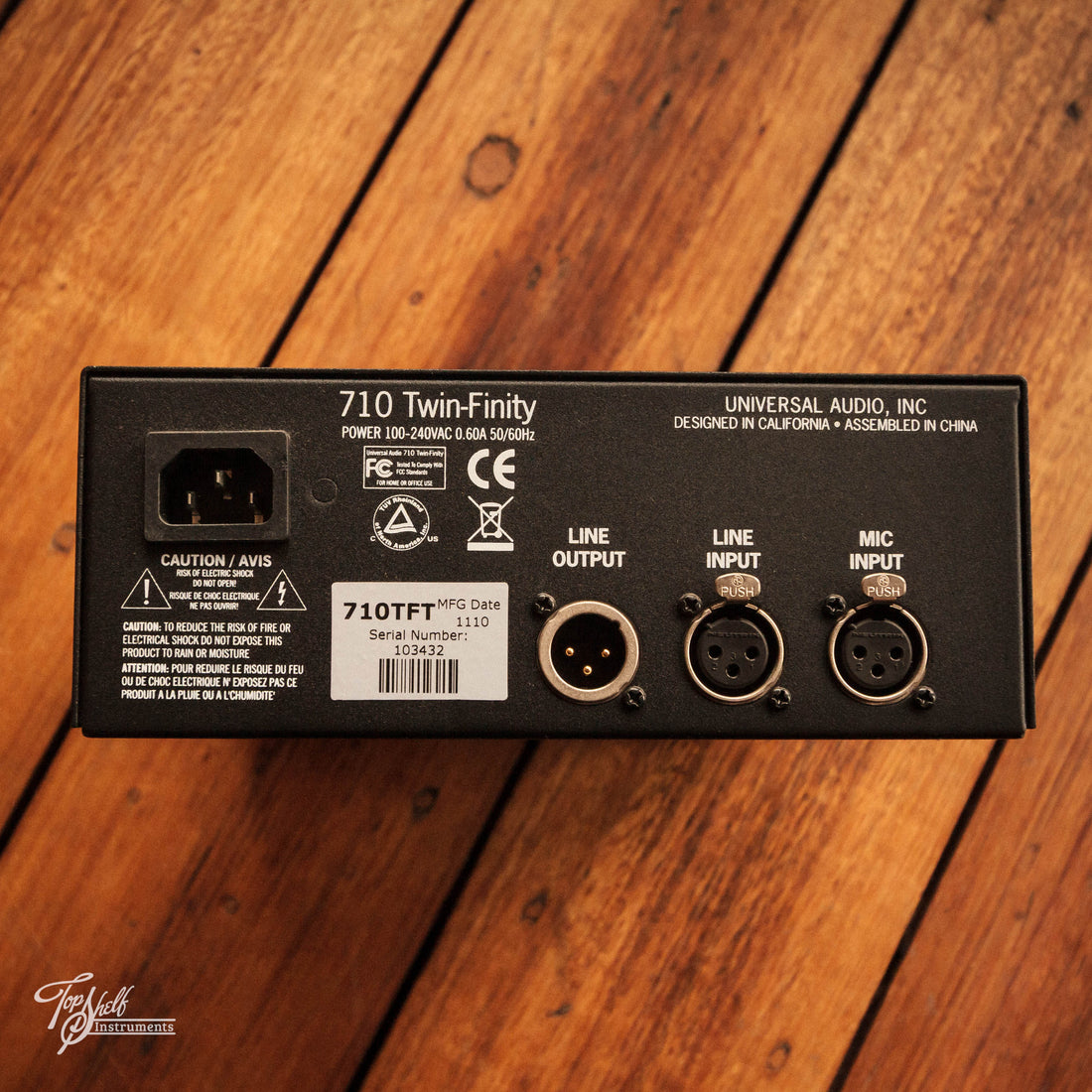 Universal Audio 710 Twin-Finity Tube/SS Preamp 2010