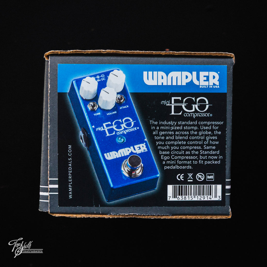 wampler compressor pedal Wampler Mini Ego Compressor Pedal – Topshelf Instruments