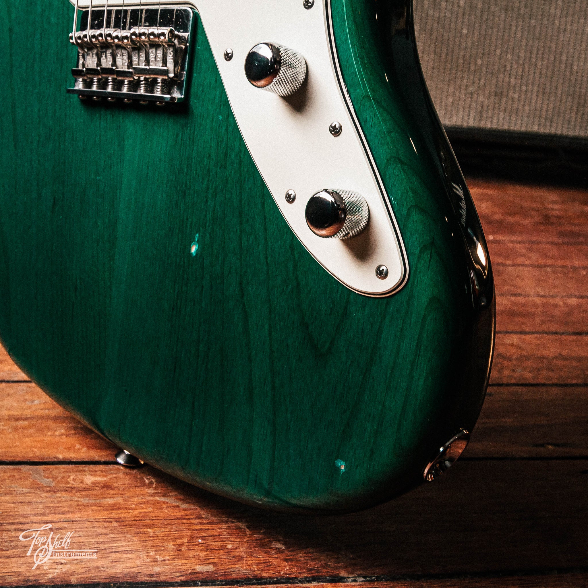 Warmoth Jazzmaster Build Transparent Turquoise 2017 – Topshelf Instruments