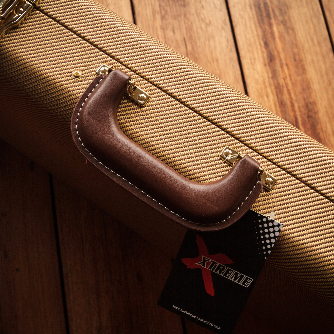 Xtreme Vintage Electric Guitar Hard Case ST/TL Style Yellow Tweed