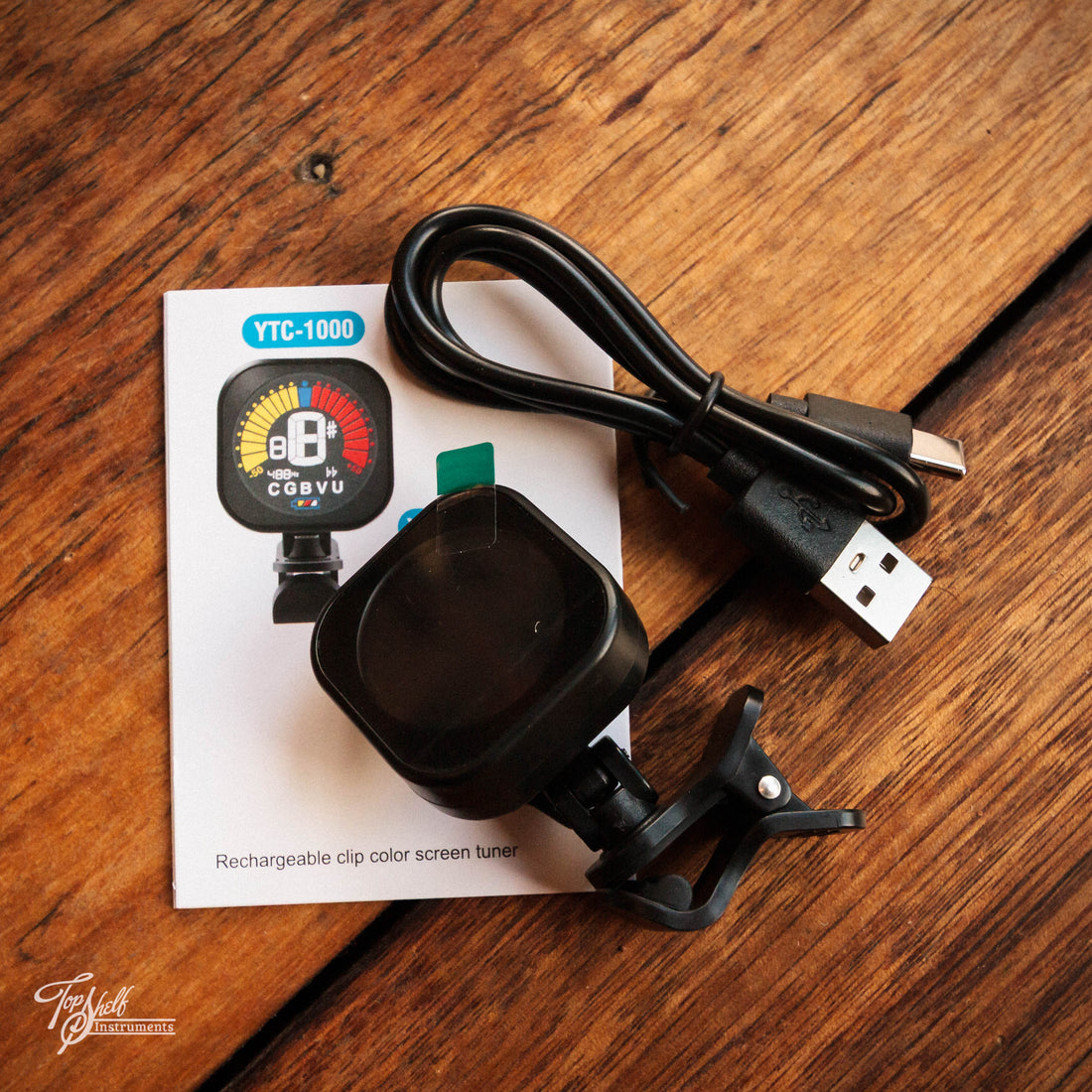 Cason YTC-1000 GripTune Rechargeable Clip-On Chromatic Tuner