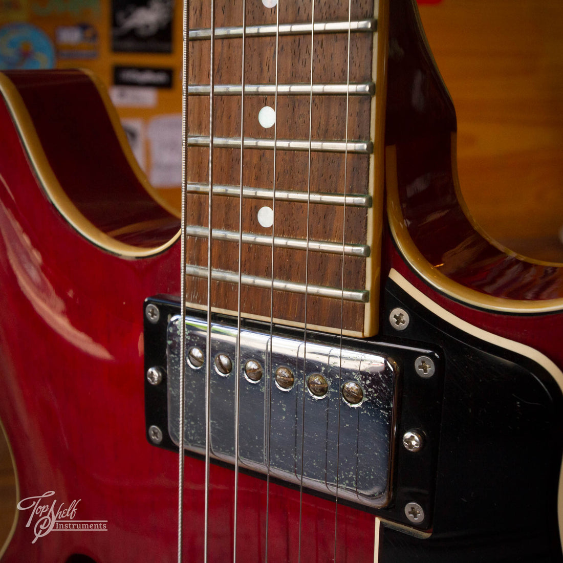 Yamaha SA700 Super Axe Persimmon Red 1978