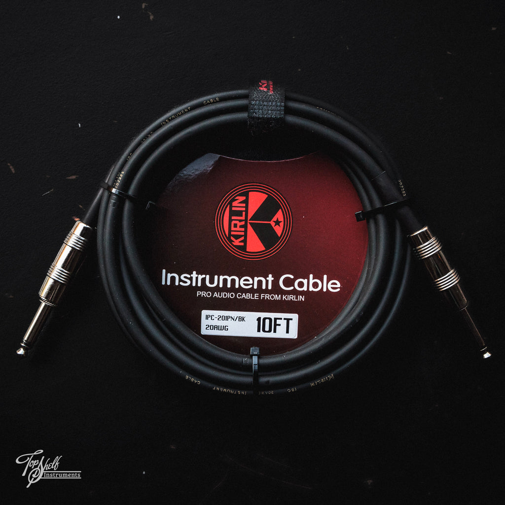 Kirlin 10FT/3M Instrument Cable ST/ST - Black