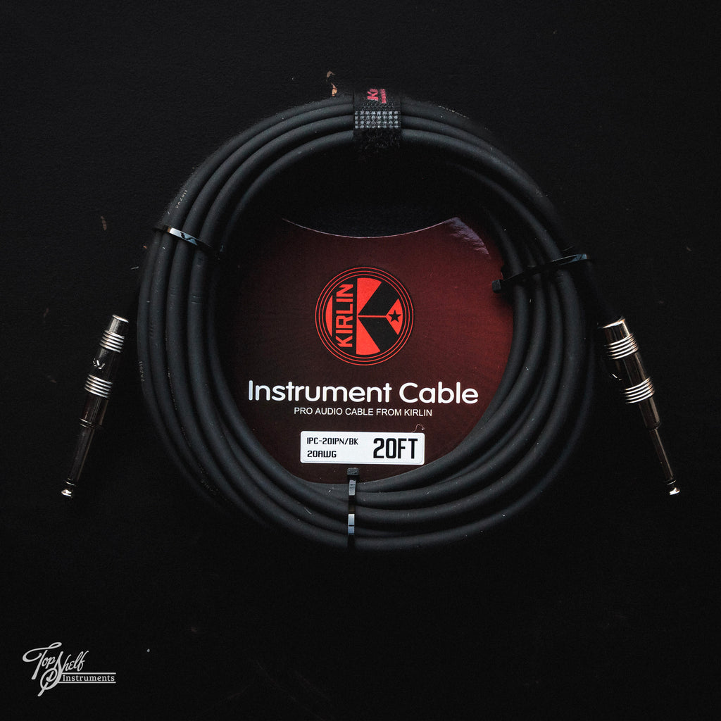 Kirlin 20FT/6M Instrument Cable ST/ST - Black