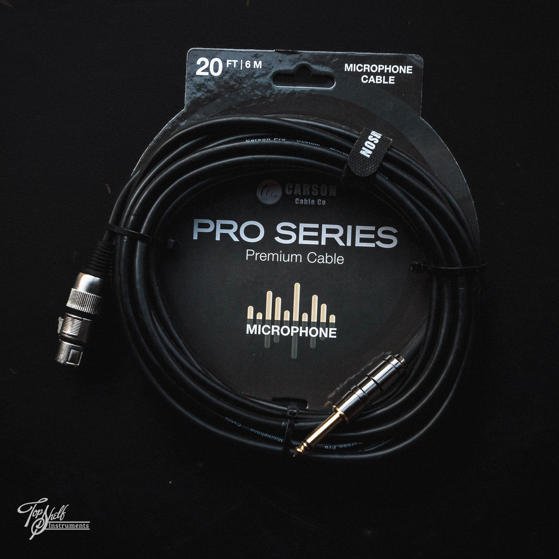 Carson Pro Series 20ft Microphone Cable XLR-1/4" Mono