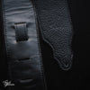 Franklin 3" Purist Leather Guitar Strap - Black