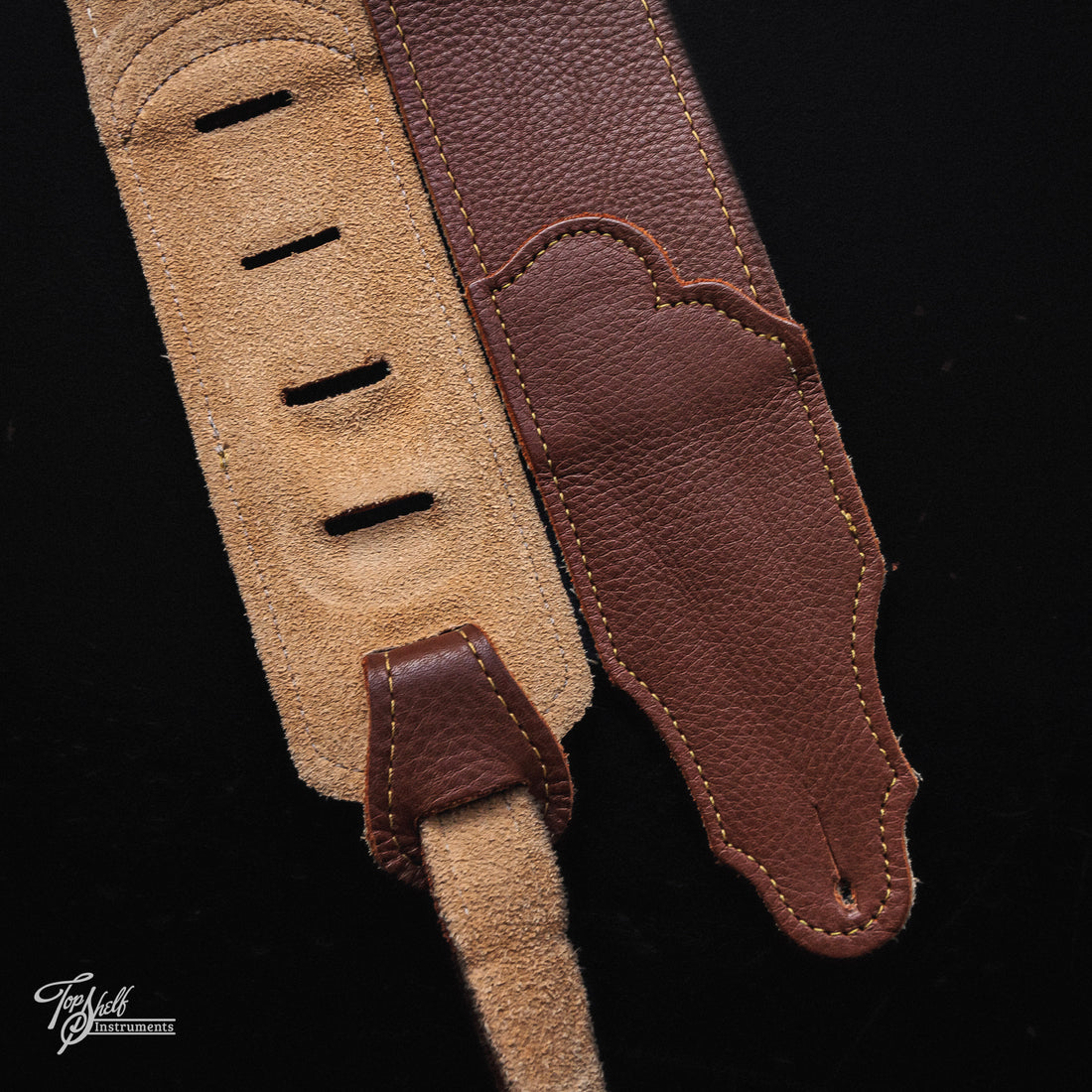 Franklin 2.5" Original Glove Leather Guitar Strap - Caramel / Honey