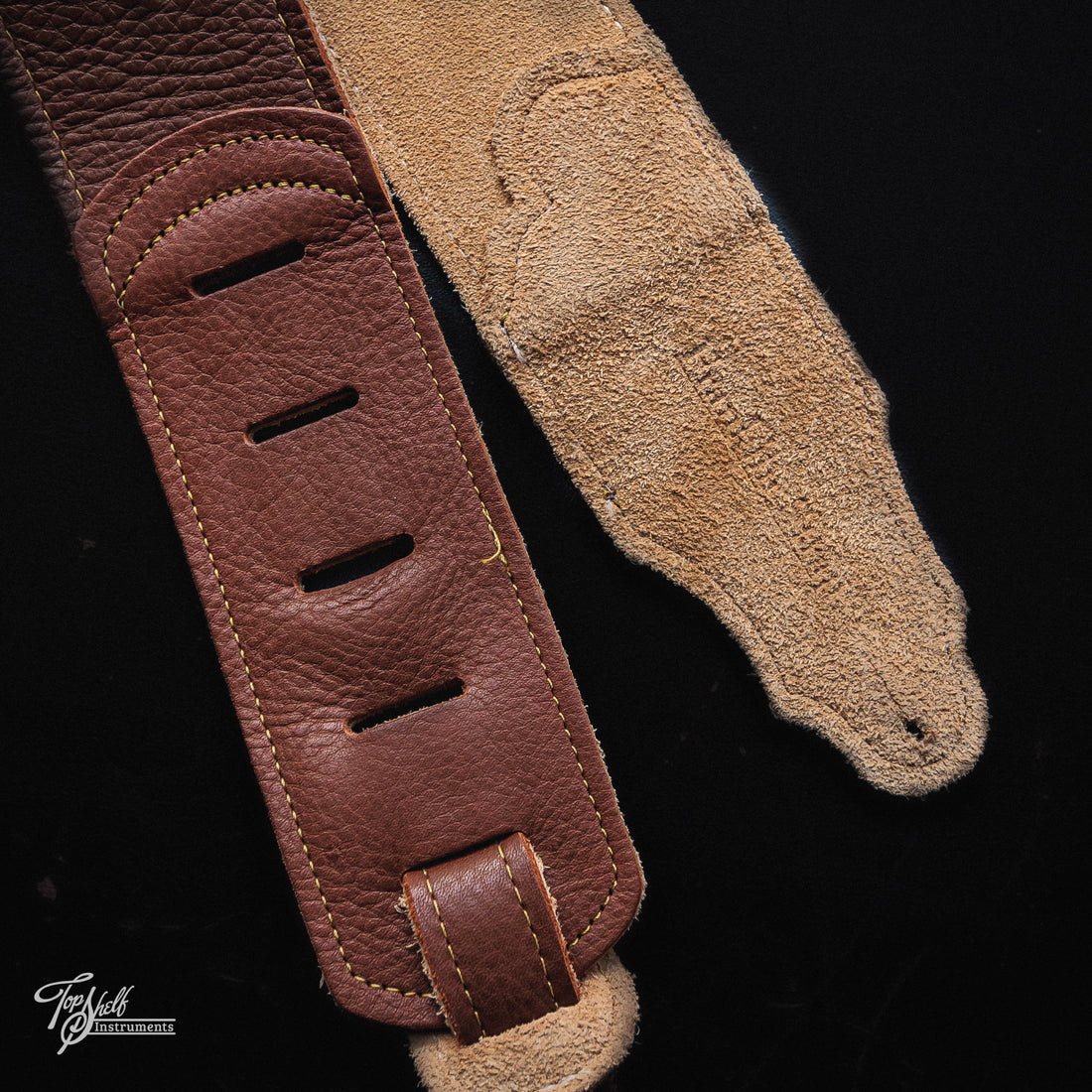 Franklin 2.5" Original Glove Leather Guitar Strap - Caramel / Honey