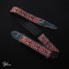 Franklin 2" Retro Woven Cotton Guitar Strap - Red/Bronze