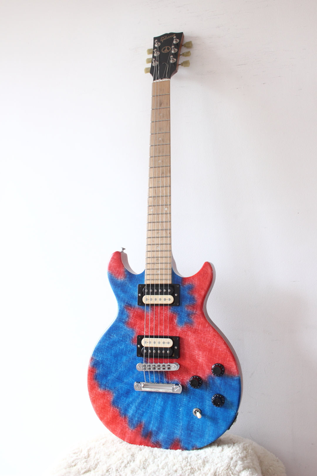 Gibson Les Paul Junior Double Cutaway Revolution' Blue Tie Dye 2009