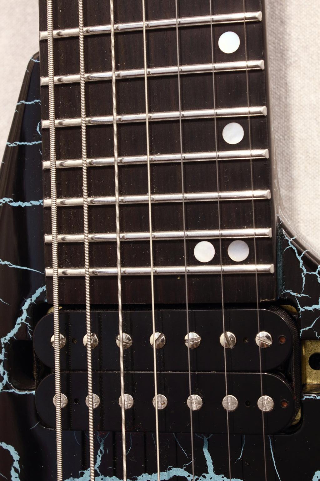 Ormsby Guitars Metal V 7-String Azure Crackle 2021