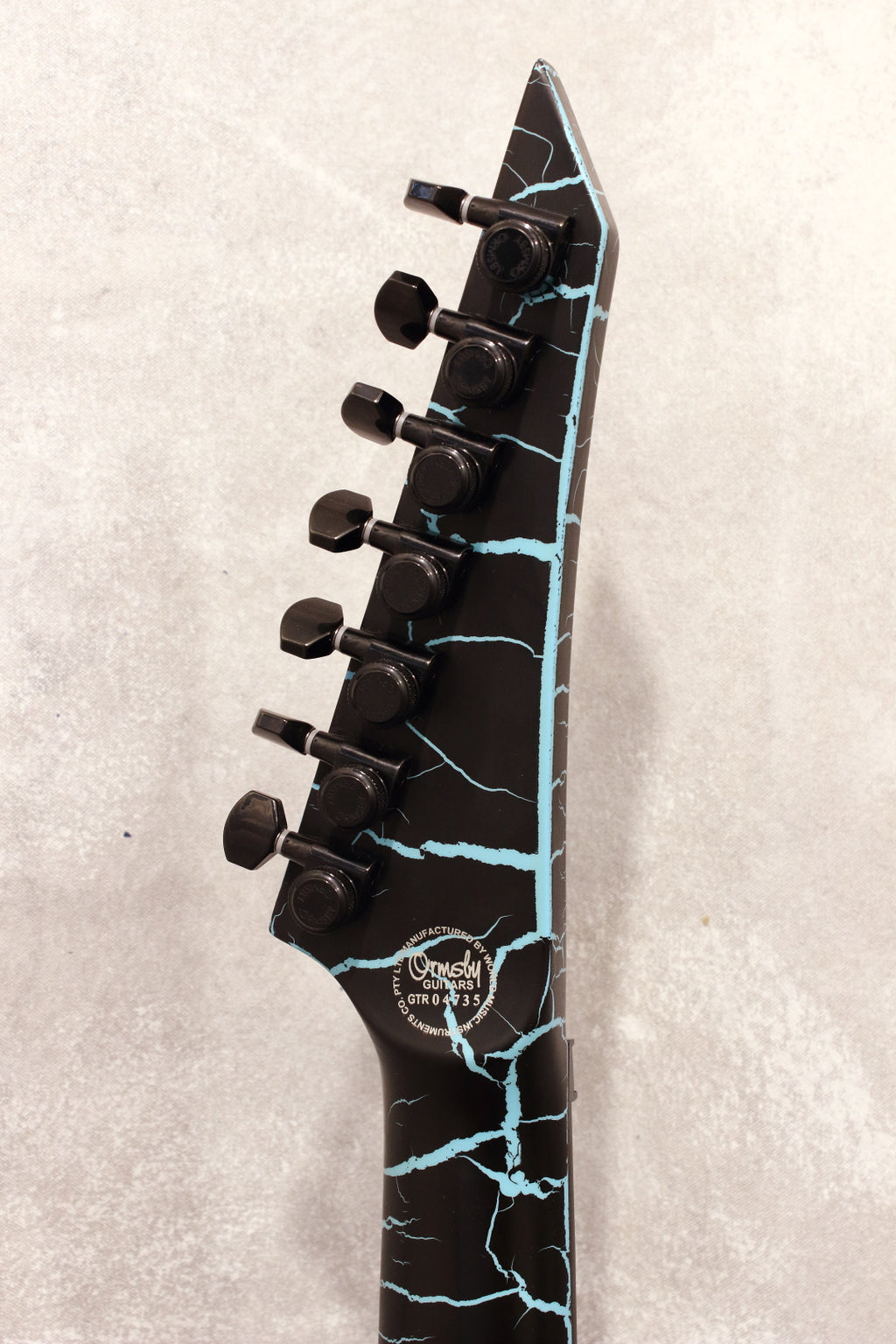 Ormsby Guitars Metal V 7-String Azure Crackle 2021