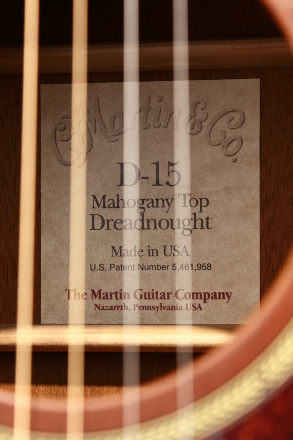 Martin D-15 Dreadnought Acoustic 1999