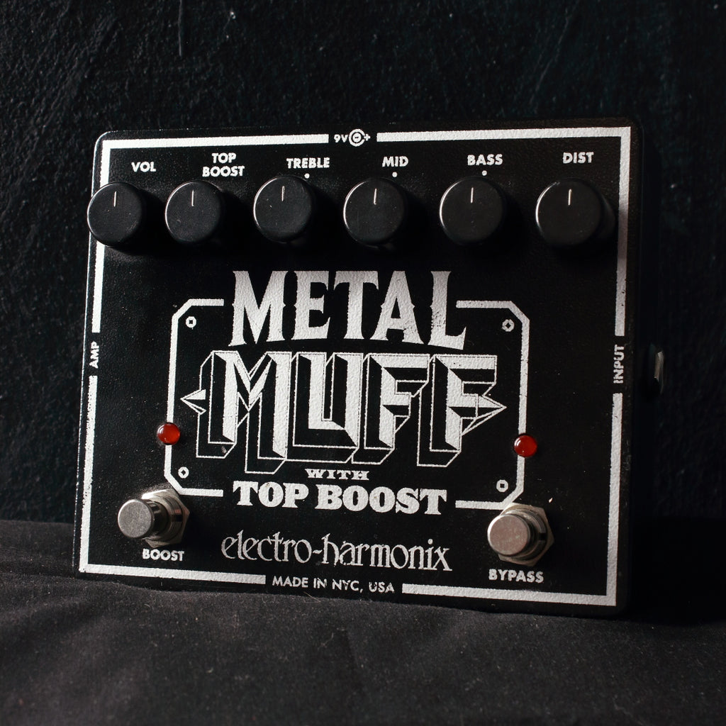 Electro-Harmonix Metal Muff w/ Top Boost Fuzz Pedal