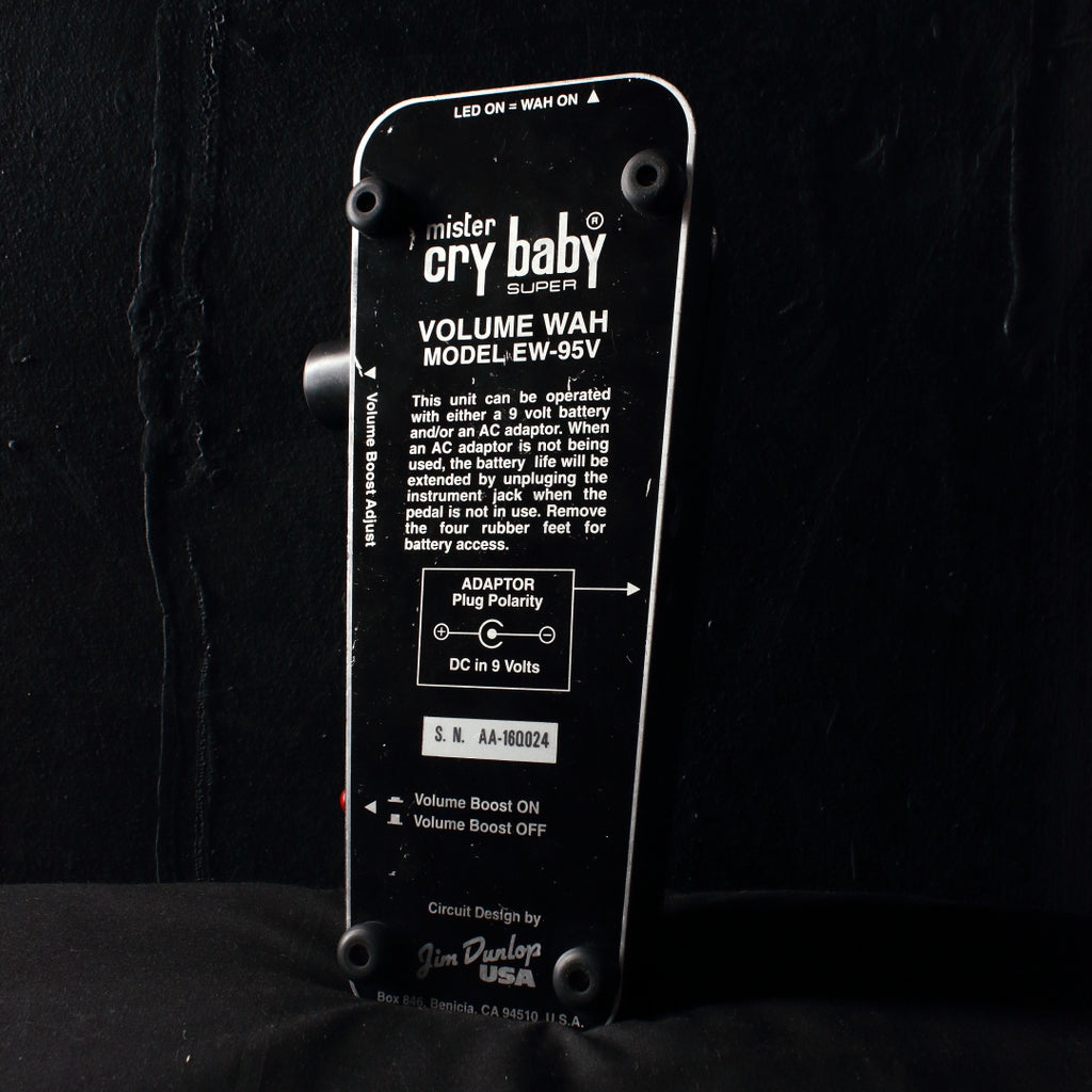 Dunlop EW-95V Mister Cry Baby Super Volume Wah Pedal – Topshelf