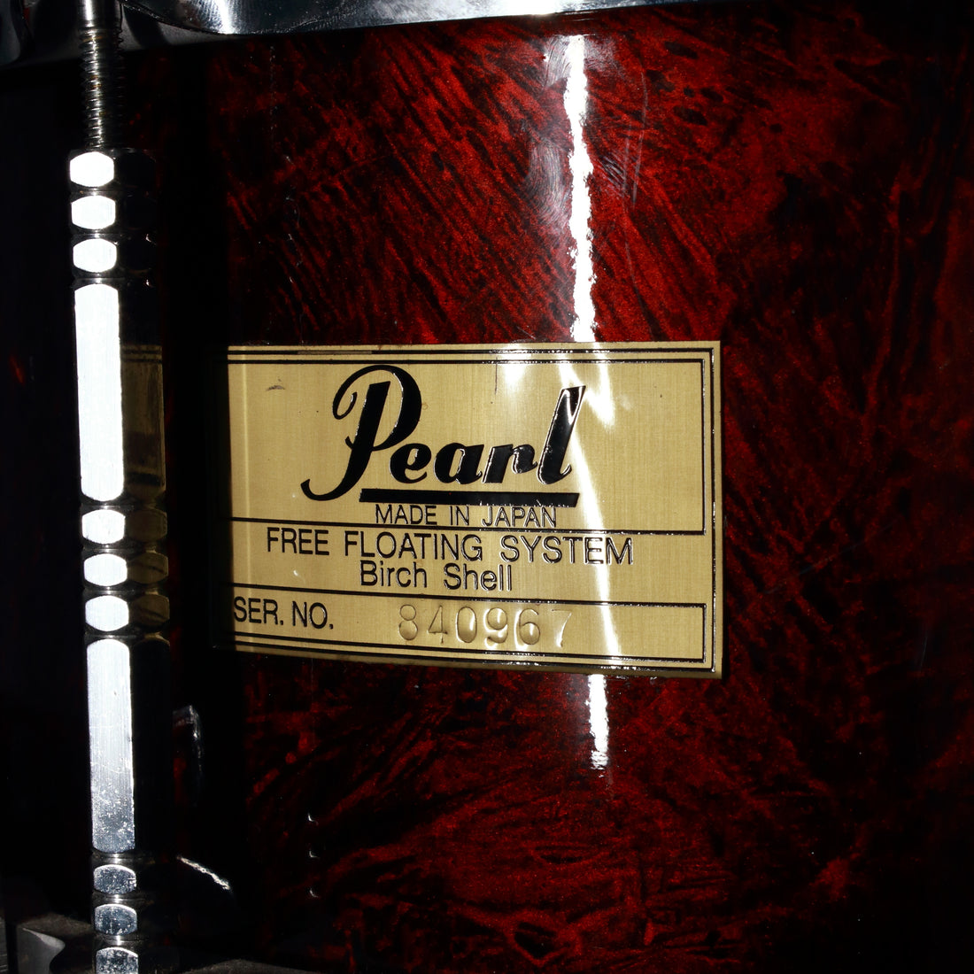 Pearl Made in Japan 14x6.5 Free Floating Birch Snare Drum 1980s