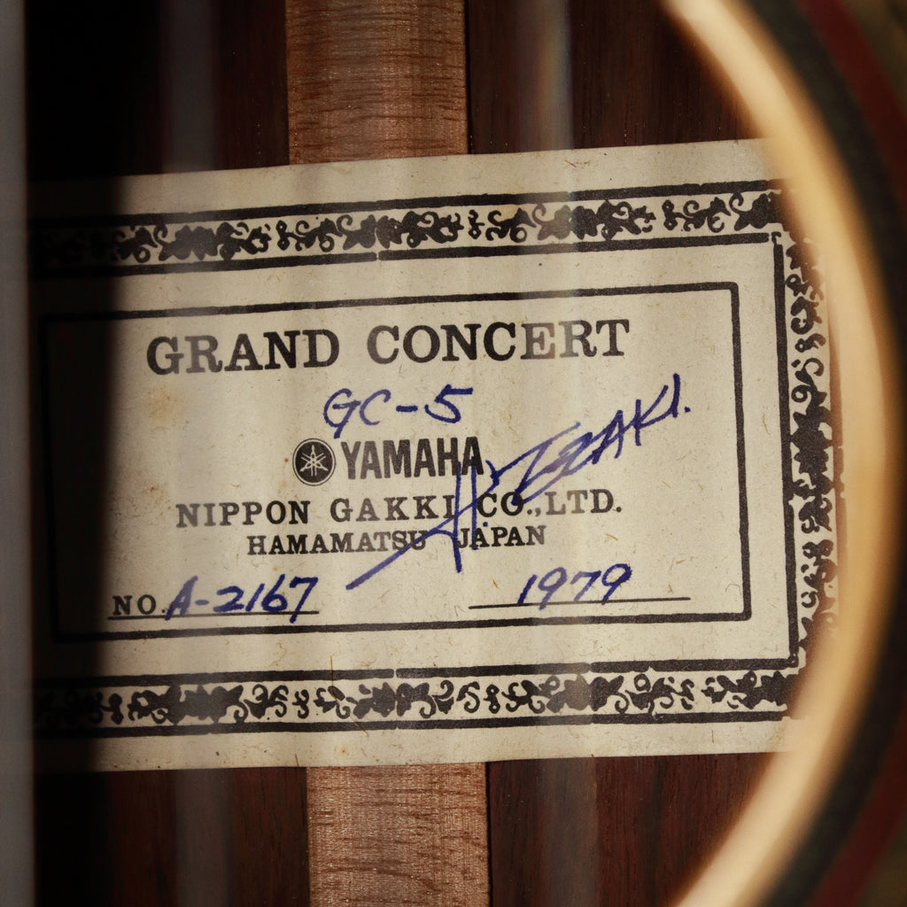 Yamaha GC-5 Grand Concert Classical Acoustic 1979
