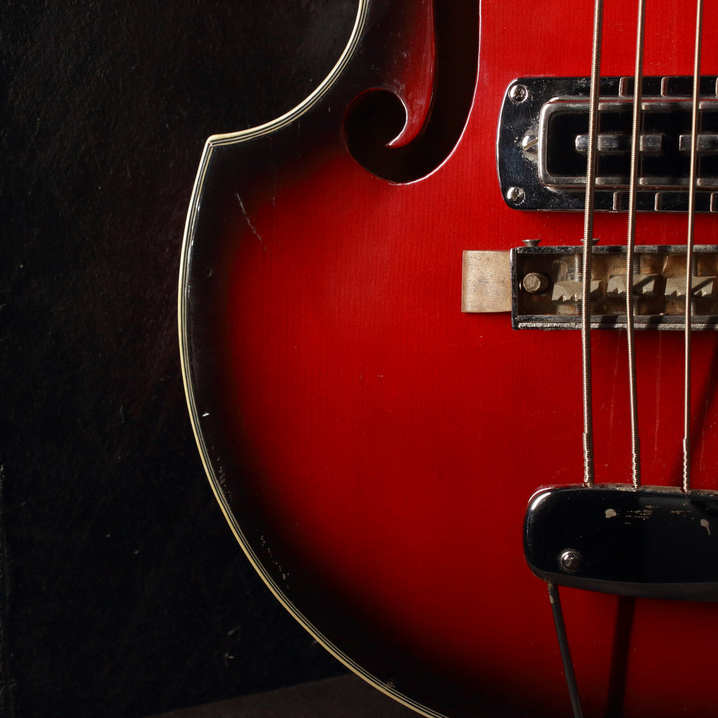 Teisco FB-2 Violin Bass Red Burst 1968