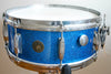 Used Gretsch Snare Drum Blue Sparkle 1960s