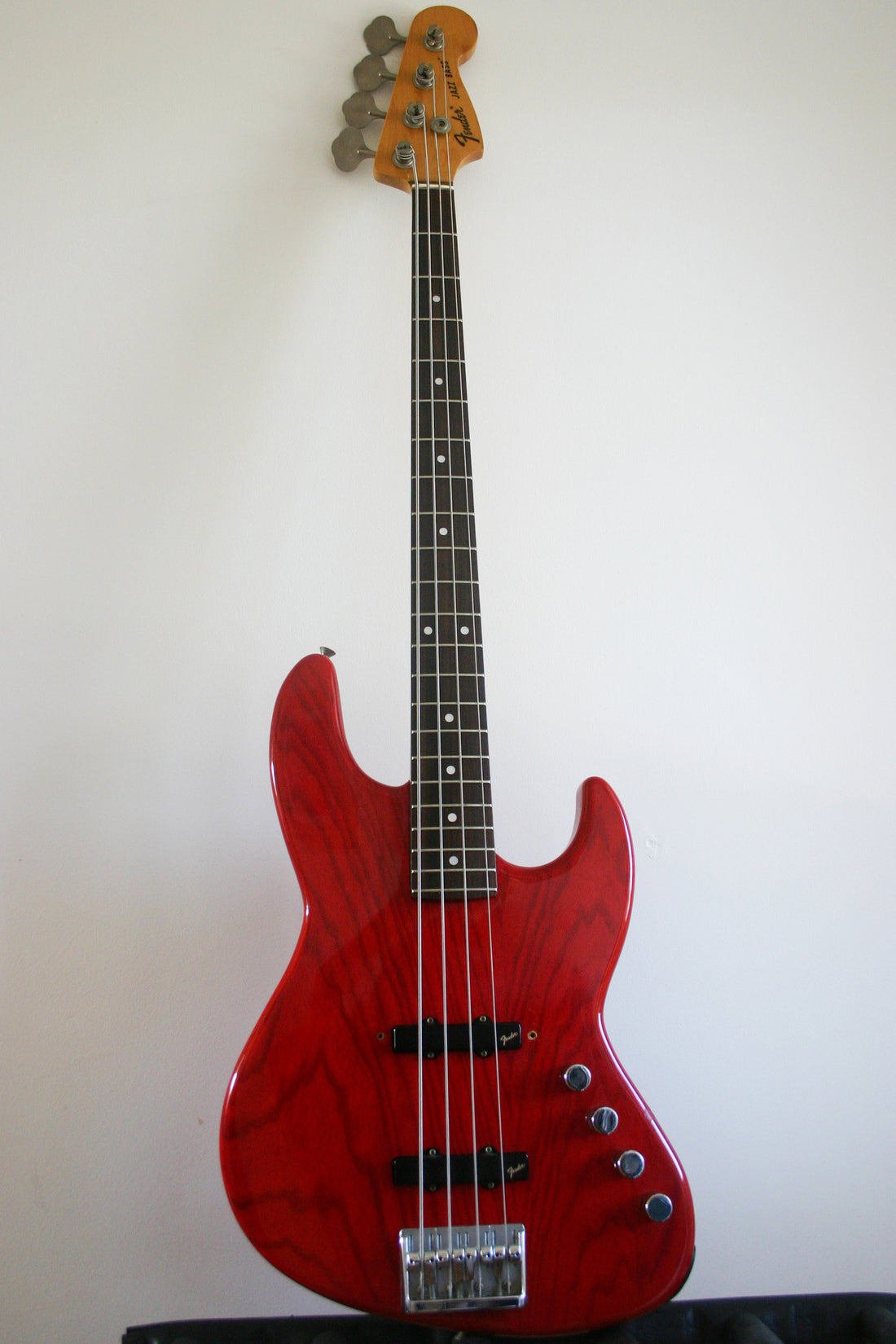 Used Fender Jazz Bass Active Trans Red 1987-88
