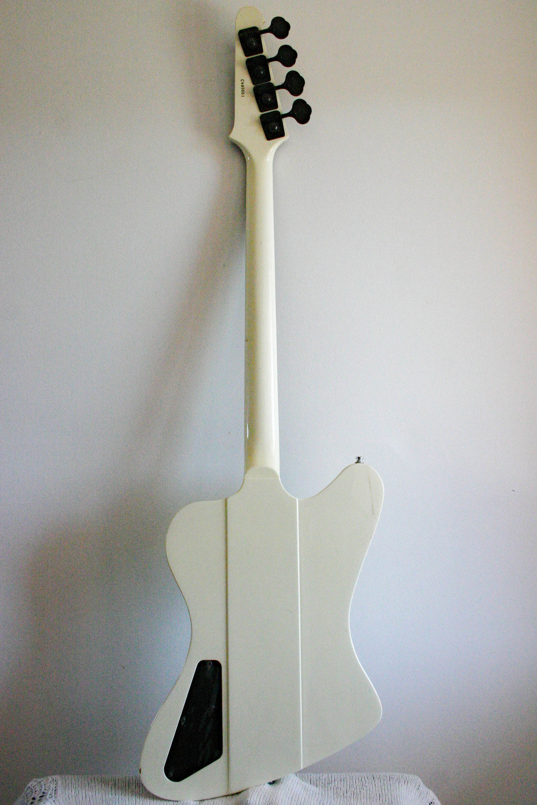 Used Greco Bass Non-Reverse Thunderbird Aged White 1989