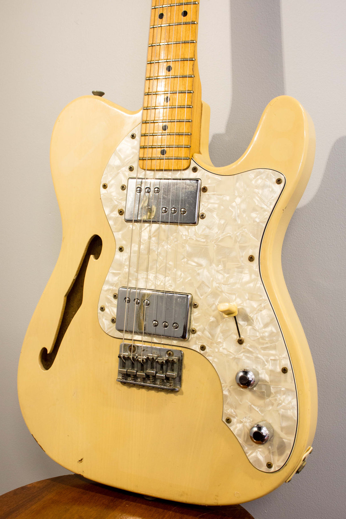 Greco Spacey Sounds TE500 Thinline Tele Style Blonde 1977