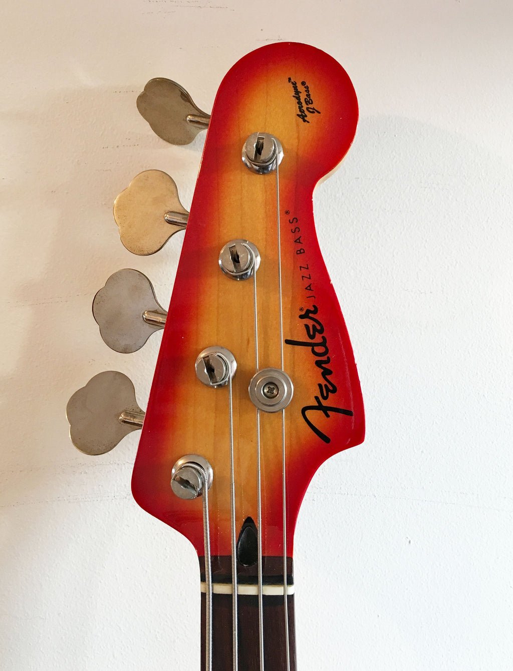 Used Fender Aerodyne Jazz Bass Fireglo