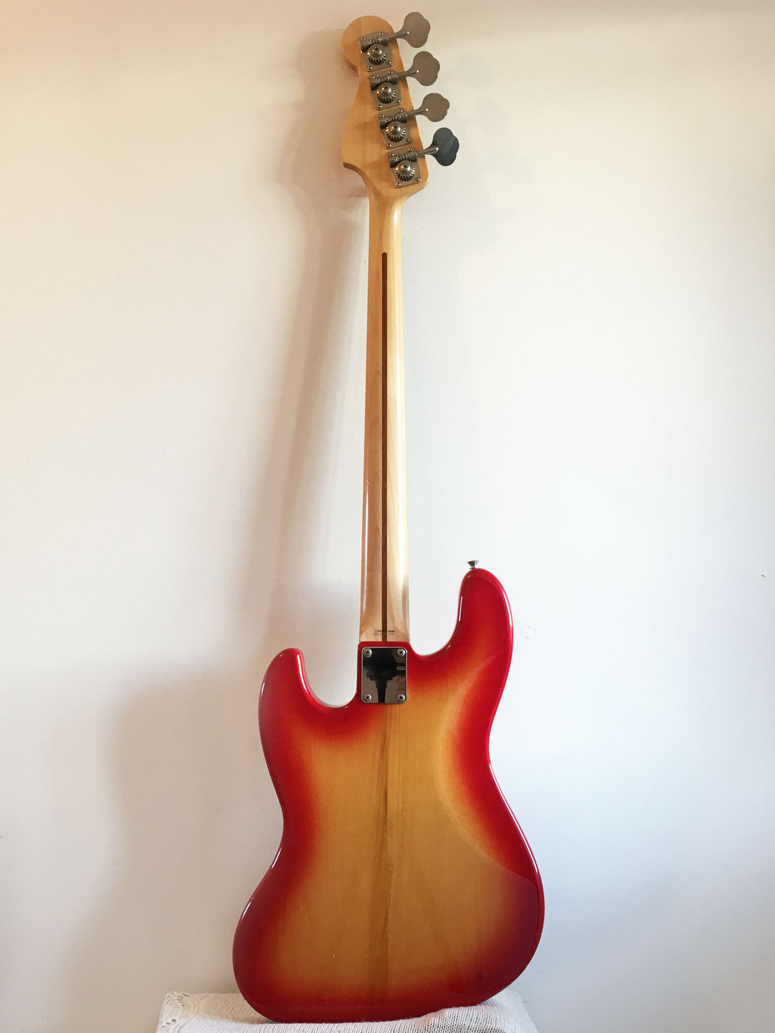 Used Fender Aerodyne Jazz Bass Fireglo