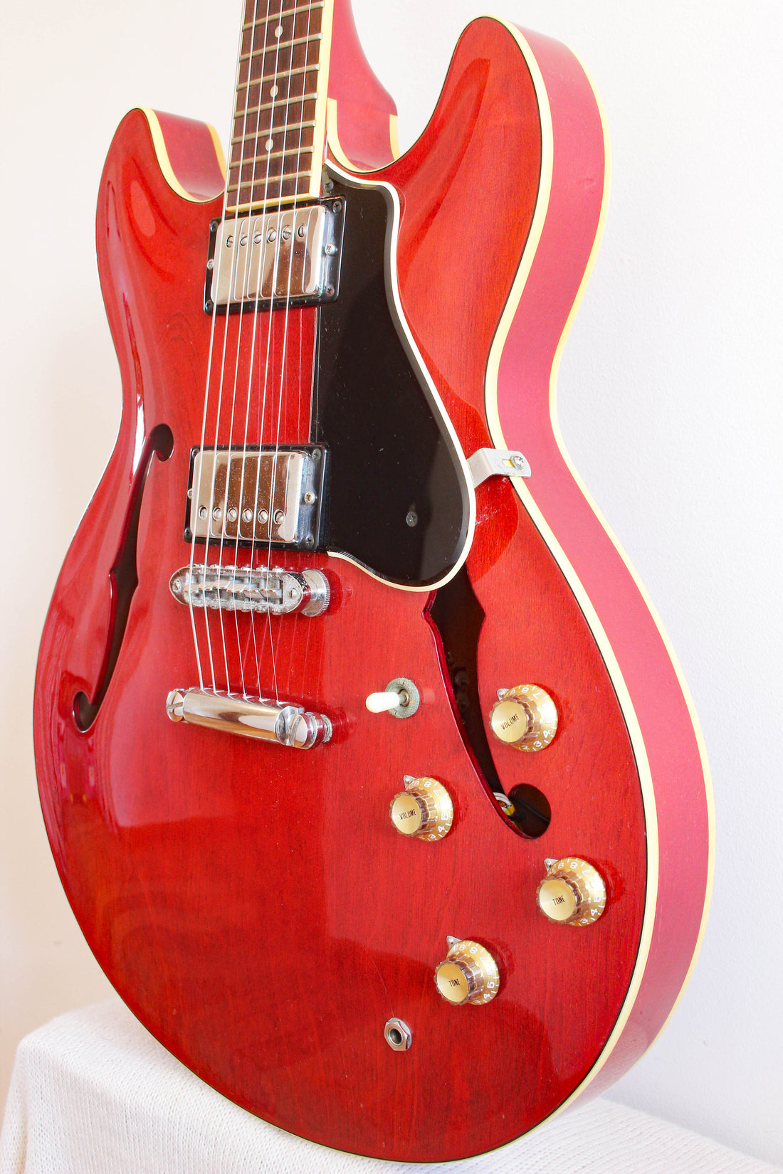 Used Yamaha SA700 Super Axe Semi-Hollow Transparent Red 1979