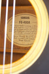 Yamaha FG-400A Dreadnought Acoustic