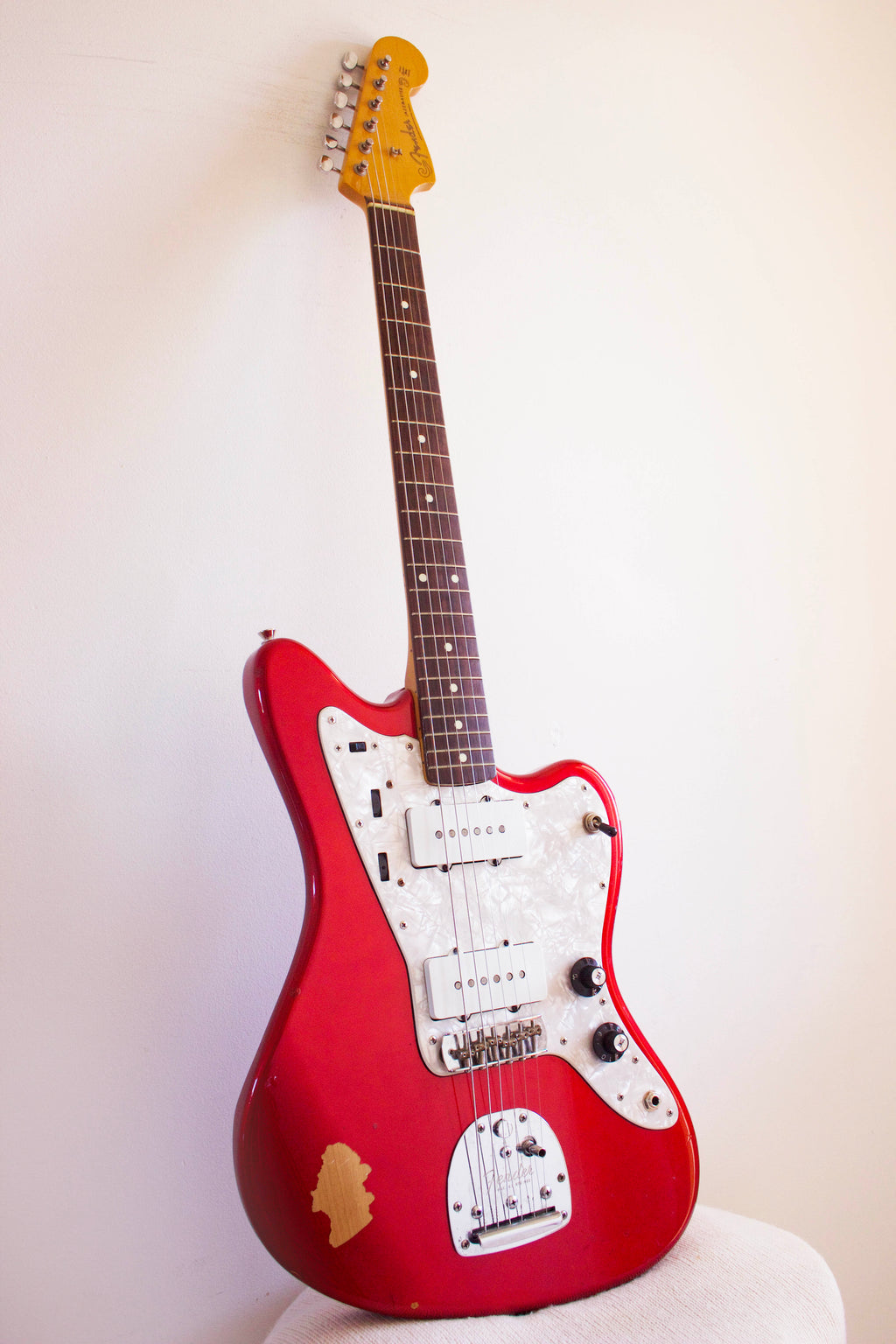 Fender Jazzmaster Worn Candy Apple Red 1999-02