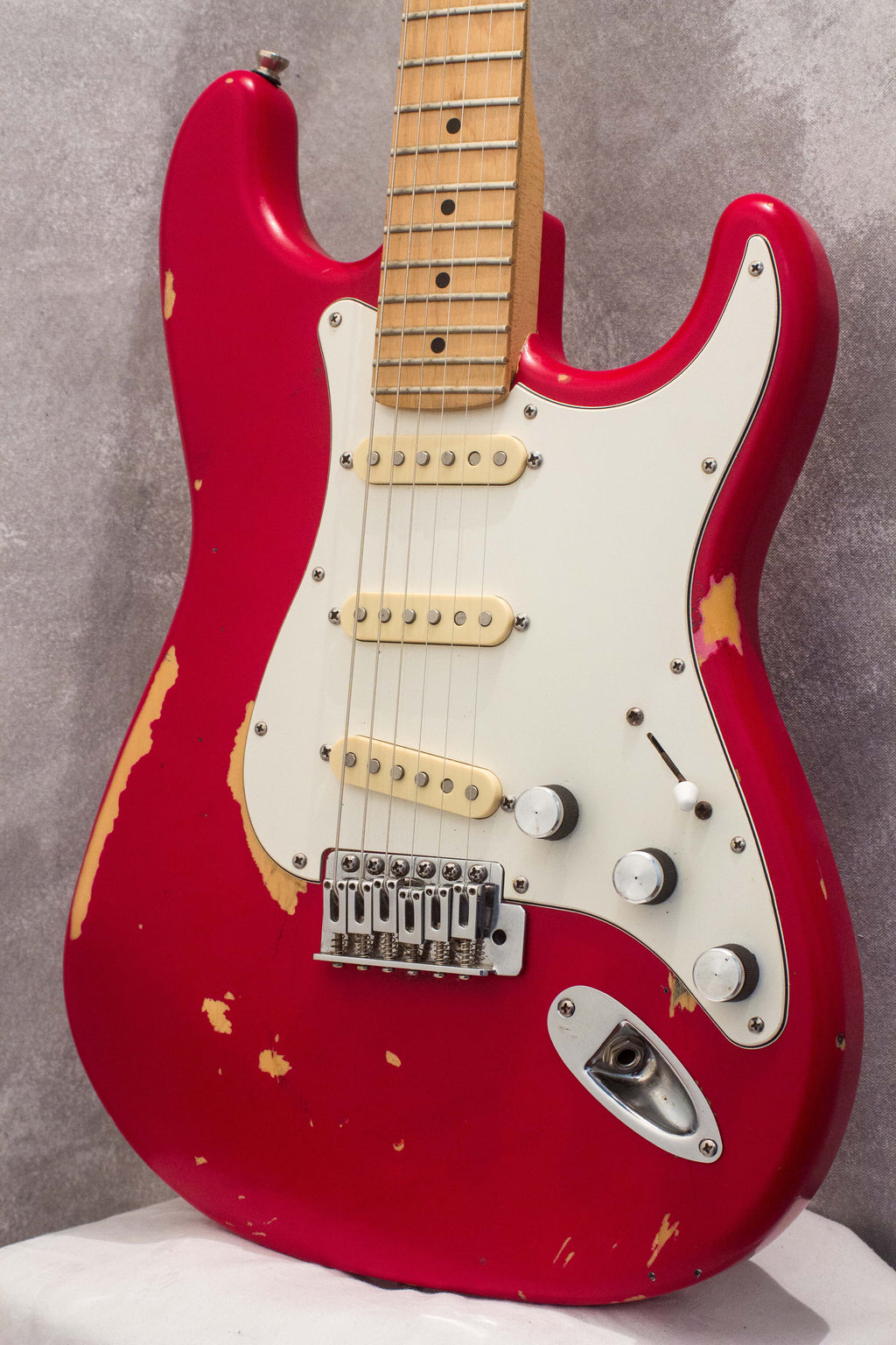 Red Partscaster Partscaster ST-style Relic Fiesta Red c2016 – Topshelf Instruments
