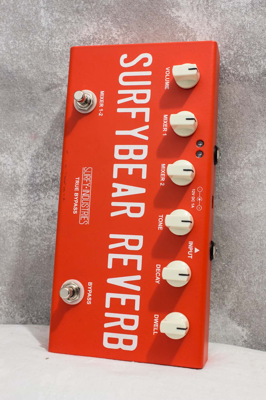 Surfy Industries Surfybear Compact Reverb Fiesta Red Pedal