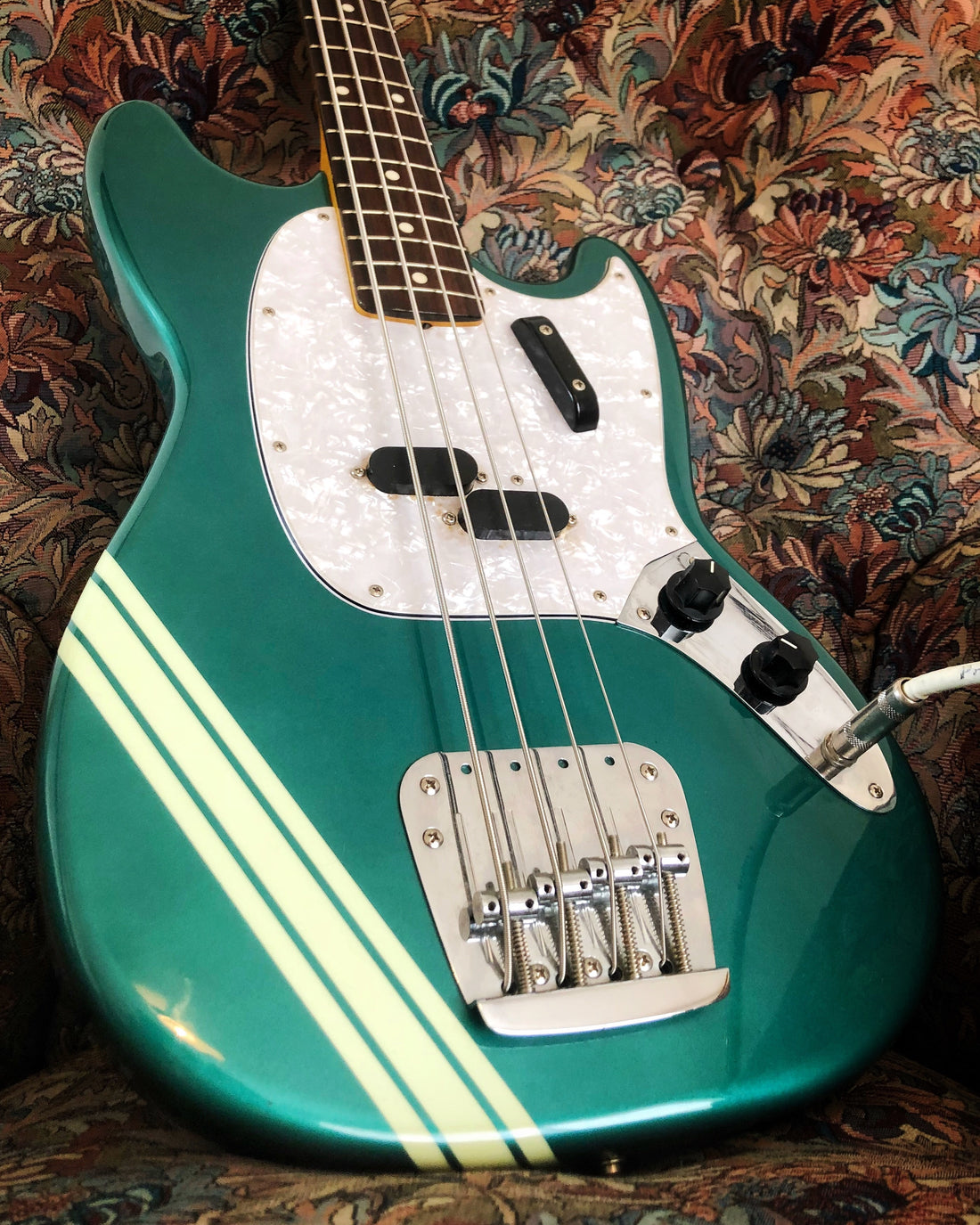 Fender Mustang Bass Comp Turquoise 1997-00