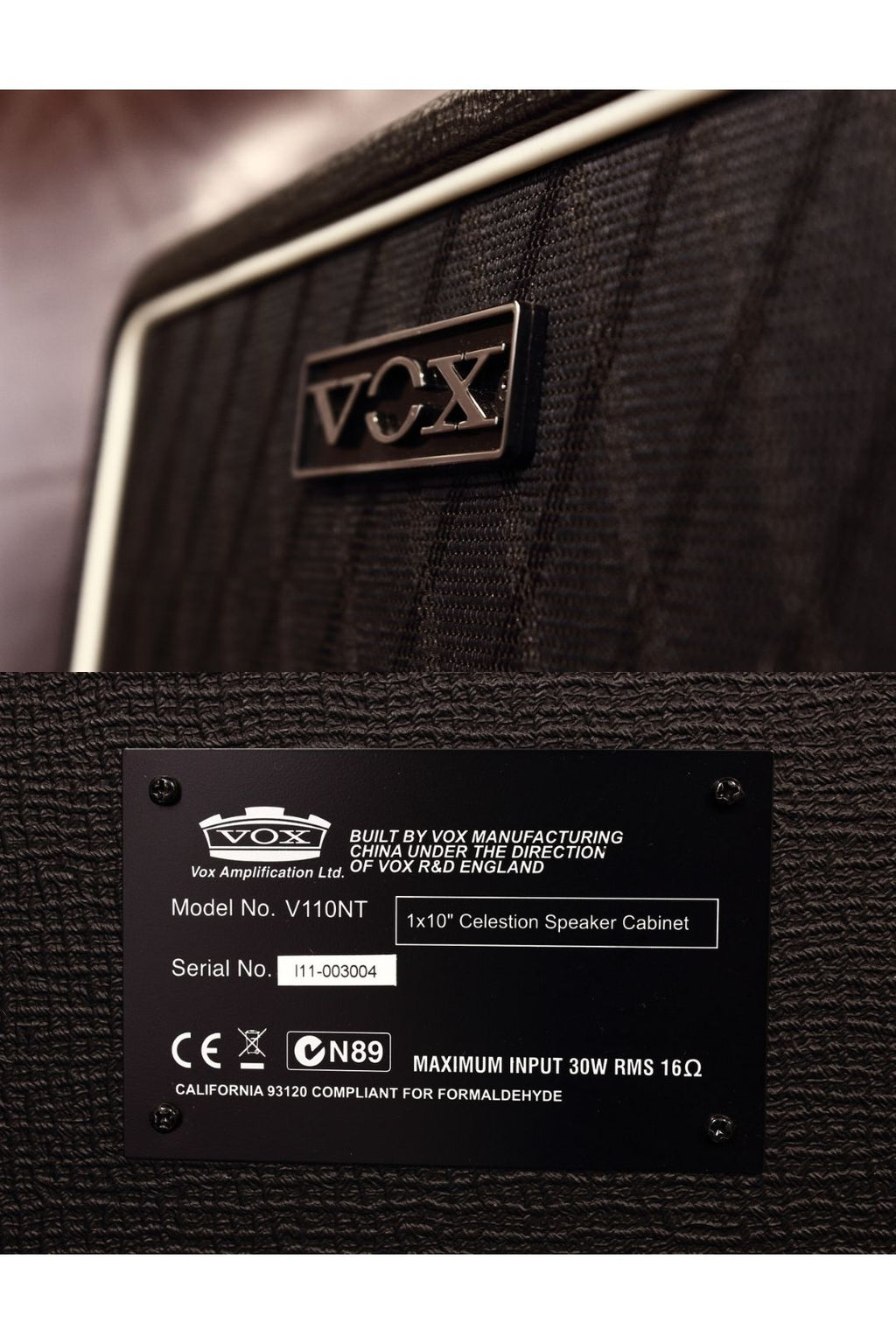 Vox V110NT 1x10" Speaker Cabinet